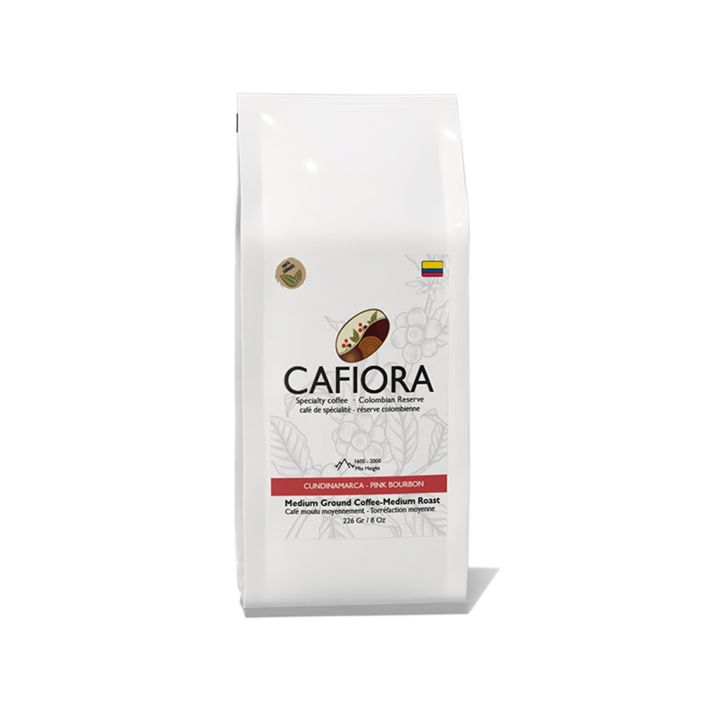 8 oz bag of pink bourbon ground coffee